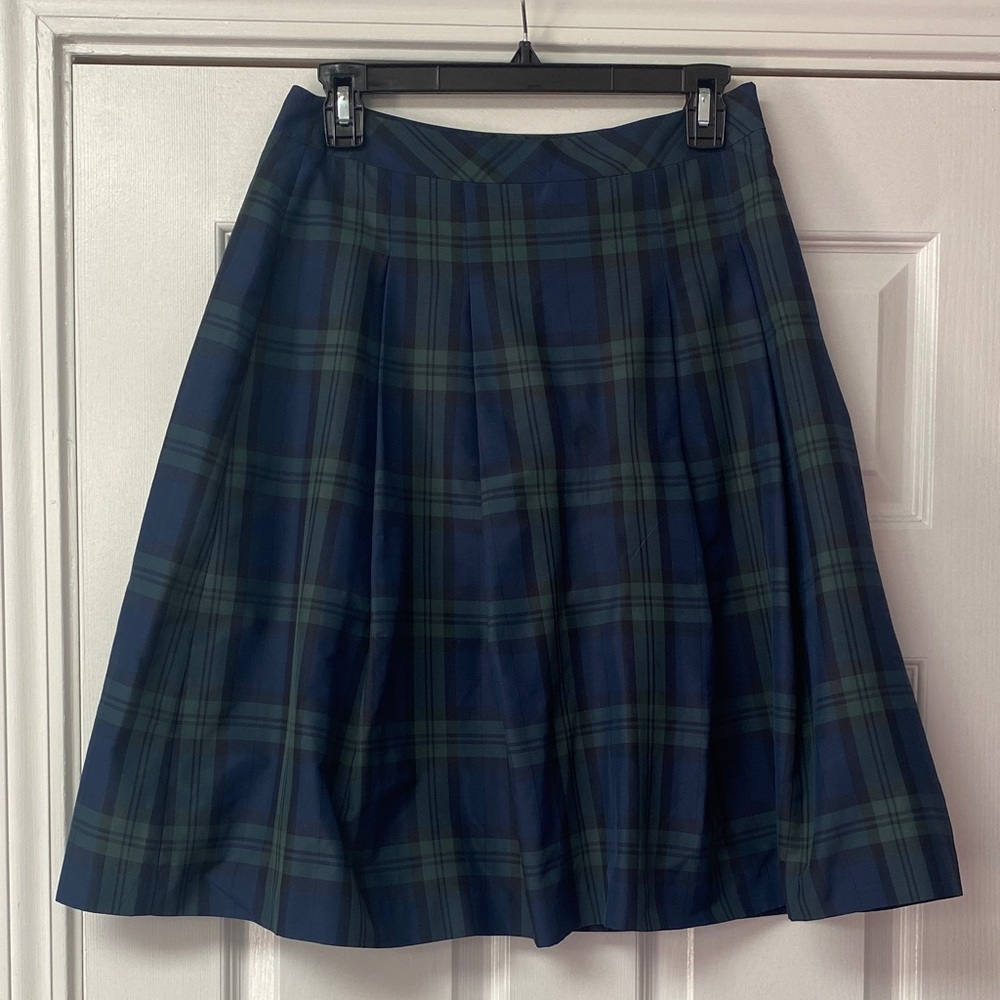 Talbots Plaid Blue and Green Women's Skirt